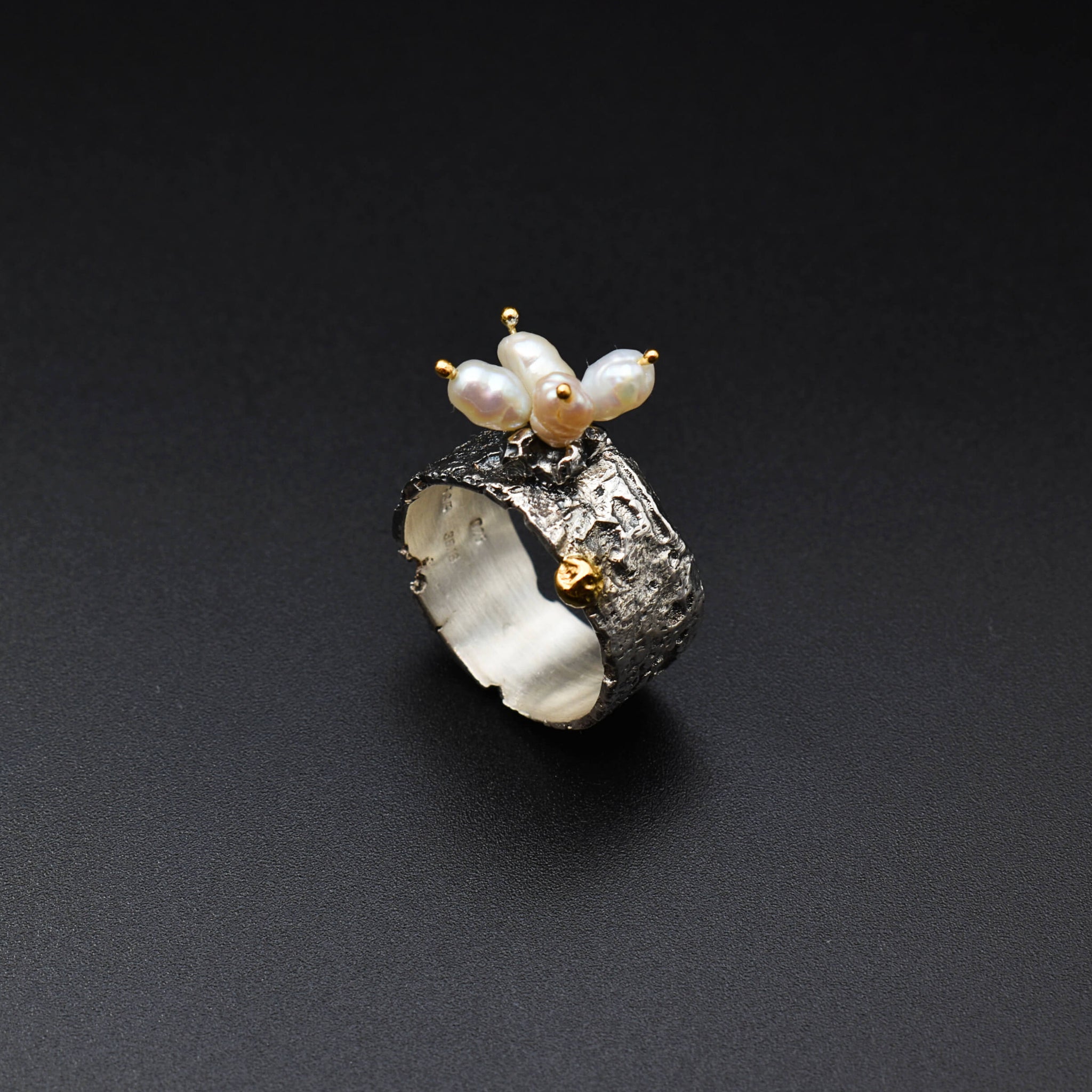 Fashion Jewelry 925 Silver Flower White Natural Pearl Ring - China Trendy  Jewelry and Latest Design price | Made-in-China.com