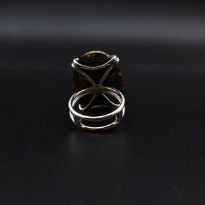 Pietersite Silver Ring - Nature's Tempest | Handcrafted Jewelry | Sustainable 925 Silver | Unique Gemstone Ring | Artisanal Craftsmanship | Eco-Friendly Design