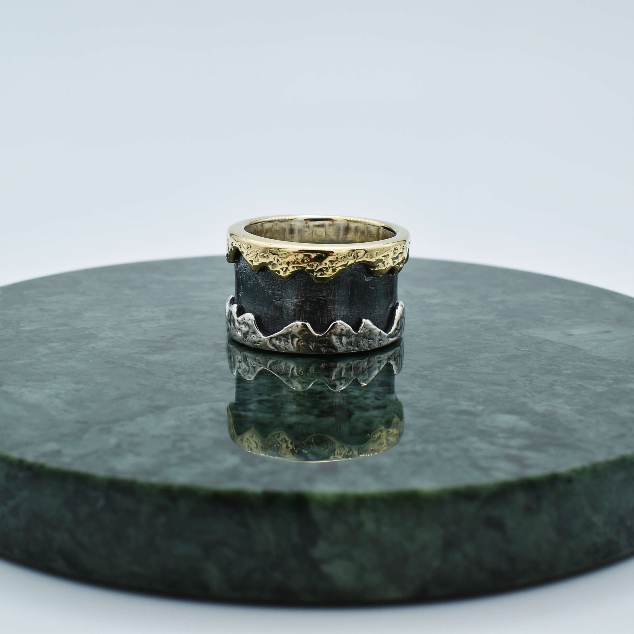 Handmade Silver&Gold Canyon Ring