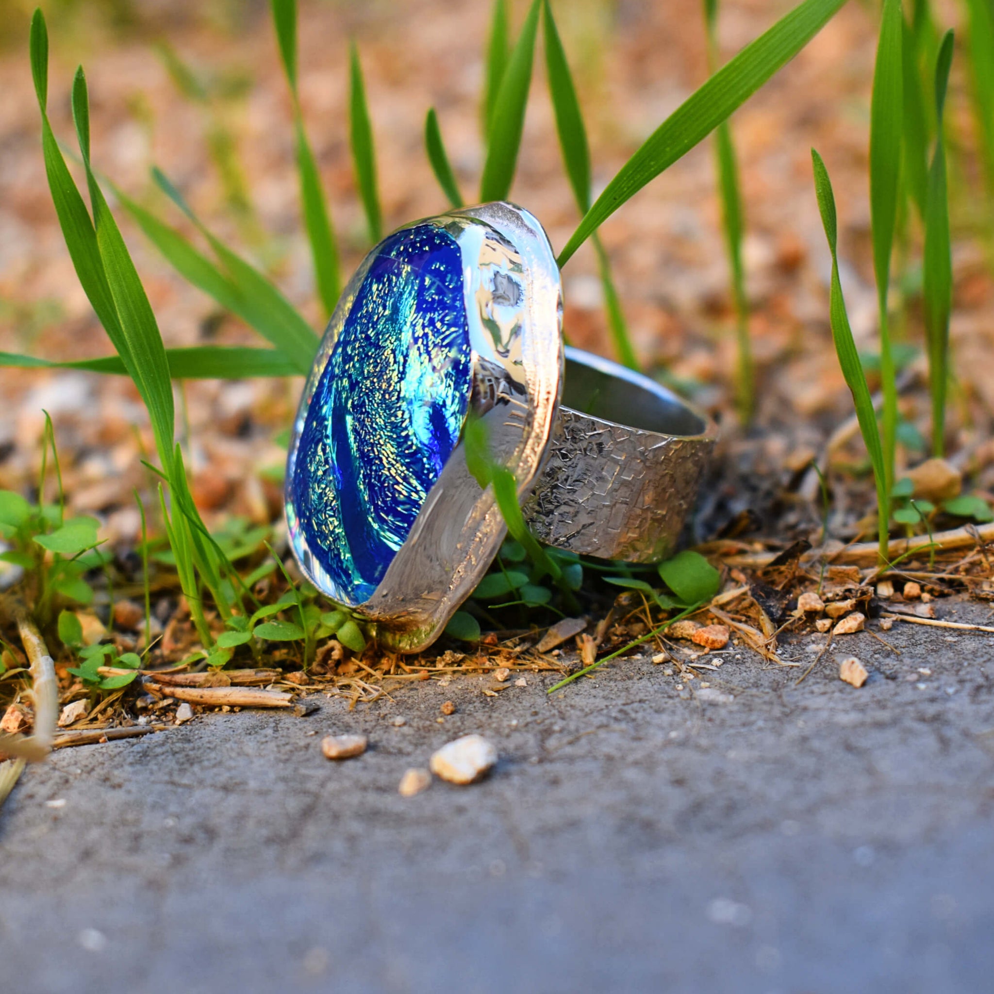 Murano Handmade Silver Ring